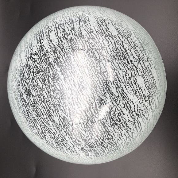 Glass Studio Glass Bowl 8" x 2" Aqua Blue color Used with Defect *READ - Picture 10 of 13